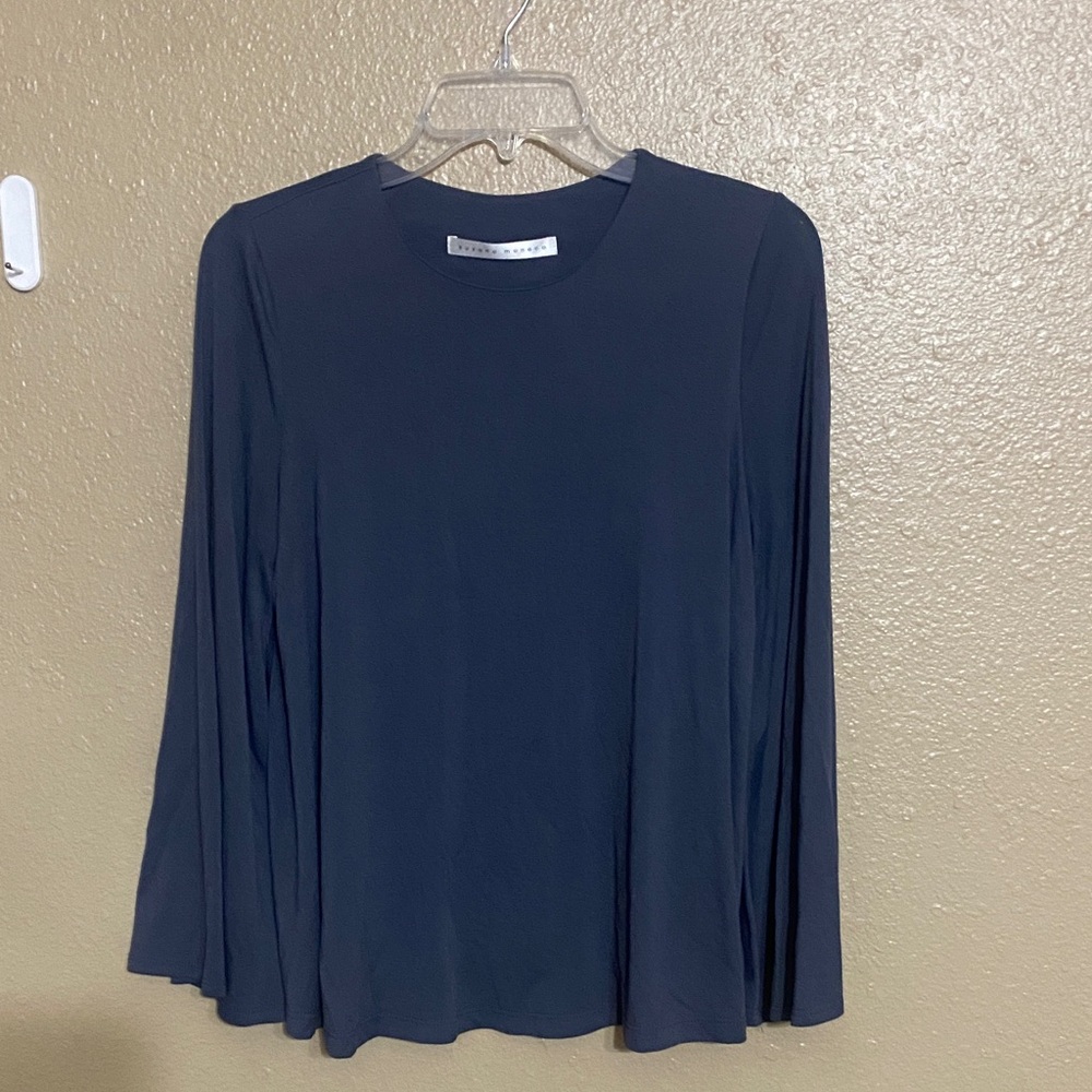 Theory Navy Long Sleeve Tee